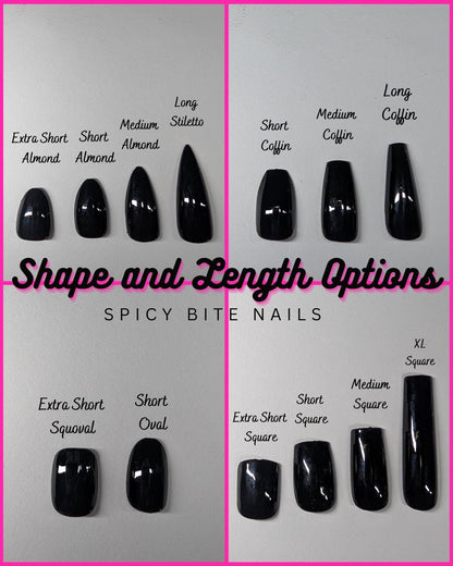 Pink Shock - Matte Speckled Neon Pink Press-On Nail Extensions 10pcs